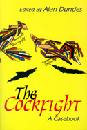 cover of the Cockfight book is an illustration of two abstract cocks