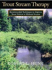 cover of Trout Stream Therapy shows a photograph of a small stream 