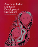 The cover of this book is red, with a stylized drawing of a parent and a child.