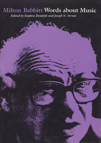 Portrait of Milton Babbitt in Purple