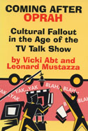 The cover of the book is yellow with images of individuals getting ready to put on a TV show.