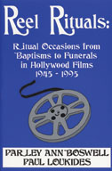 Cover image is navy blue with an illustration of a reel of film.