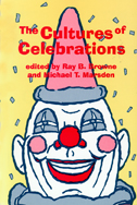 Book cover is yellow, with clown in the foreground and confetti in the background.