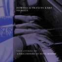 cover is a blue toned photo of Karps playing four-hand piano.