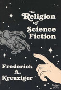 Cover of book is black with white stars and an illustration of a hand reaching to touch that of a space creature.