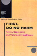 the cover of First, Do No Harm is brown with circular design elements.