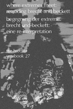 The cover of The Brecht Yearbook Volume 27