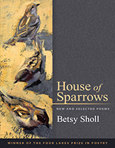 House of Sparrows book cover showing three sparrows