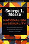 Nationalism and Sexuality: Illustration of a geometric mosaic consisting of various red, orange, yellow, and gray pieces. In the center, a large black rectangle contains the title and author text. Design by Jennifer Conn.