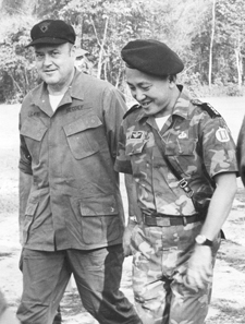 This photo of Melvin Laird with South Vietnamese General Ngo Quang Truong is in the book, and is used with permission, from Melvin Laird's personal collection. © 2007, private collection of Melvin Laird.  