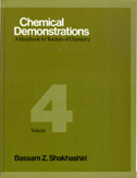 the cover of Chemical Demonstration 4 is a brown-green color with a dominant 4 in a lighter color.