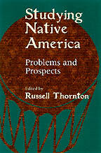 cover of Studying Native America is green with an abstract picture of a drum.