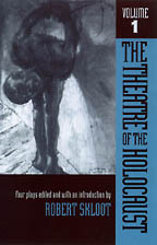 The cover of this book is in tones of blue and black. A stark illustration of a person chained to a wall looms over the cover.