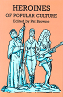 Cover of book is orange with light blue images of three females.