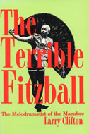 Cover of book is green with red text and a black and white illustration of Fitzball in the background.