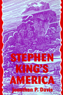 Cover of book is purple and red with an image of a face in purple clouds.