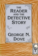 The Reader and the Detective Story book cover looks like a brown door, with the title in the door's window pane.