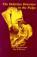 Cover image is maroon and yellow with a maroon and yellow illustration of a detective in the background.
