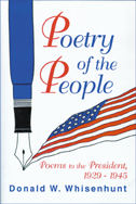 cover of Whisenhunt is illustrated with a blue fountain pen "writing" the American flag. Everything is red, white and blue