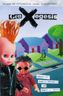 cover is a photo illustration of two dolls with punk hairstyles on a suburban street.