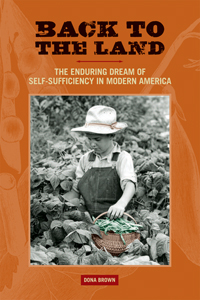The cover of Brown's book is orange-brown, with a photo of a boy harvesting beans.