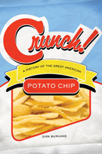 The cover of Crunch! mirrors the styling of a potato chip bag.