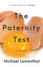 The Paternity Test: cover art of an egg shell broken into two pieces, the egg yoke and whites resting between the pieces. The background is completely white.