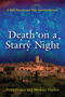 Death on a Starry Night: cover art of a walled city on a hill with a painted, swirling, star-filled sky behind it.