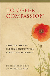To Offer Compassion: Cover showing a water color poppy in front of a tan background. The title text is written in thin, red font towards the top of the page.