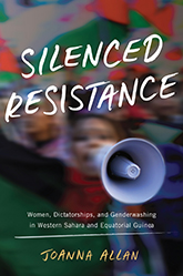 Book cover showing blured person holding a megaphone