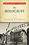 Understanding and Teaching the Holocaust: cover art of a black and white photograph of the entrance to Auschwitz, a gate reading Arbeit Macht Frei meaning work sets you free. Above the photograph is a a block the color of aged paper, which proclaims the title and editor text. 
