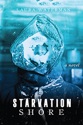 Cover of Starvation Shore showing person in thick winter coat with hood up