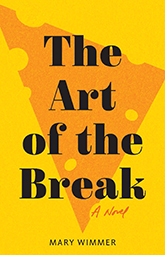 The Art of the Breat: a yellow cover with a simple, pop art depiction of a piece of swiss cheese stretched across it. The title text is in bubbly, black font across the majority of the page.