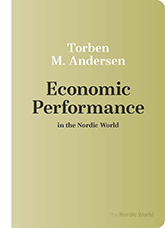 Economic Performance in the Nordic World: an olive cover displaying the title text in black font and the author text in white font.