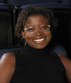 This is a photo of author Nadine George-Graves. Photo credit is Tom Ontiveros.