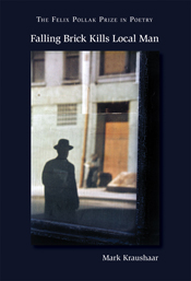Cover of book is black with the shadow of a person walking toward a building. 